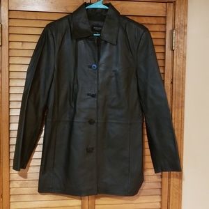 Bernardo Black Leather Jacket